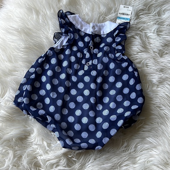 first impressions baby girl Sunsuit polka dot 3-6 - Picture 4 of 6
